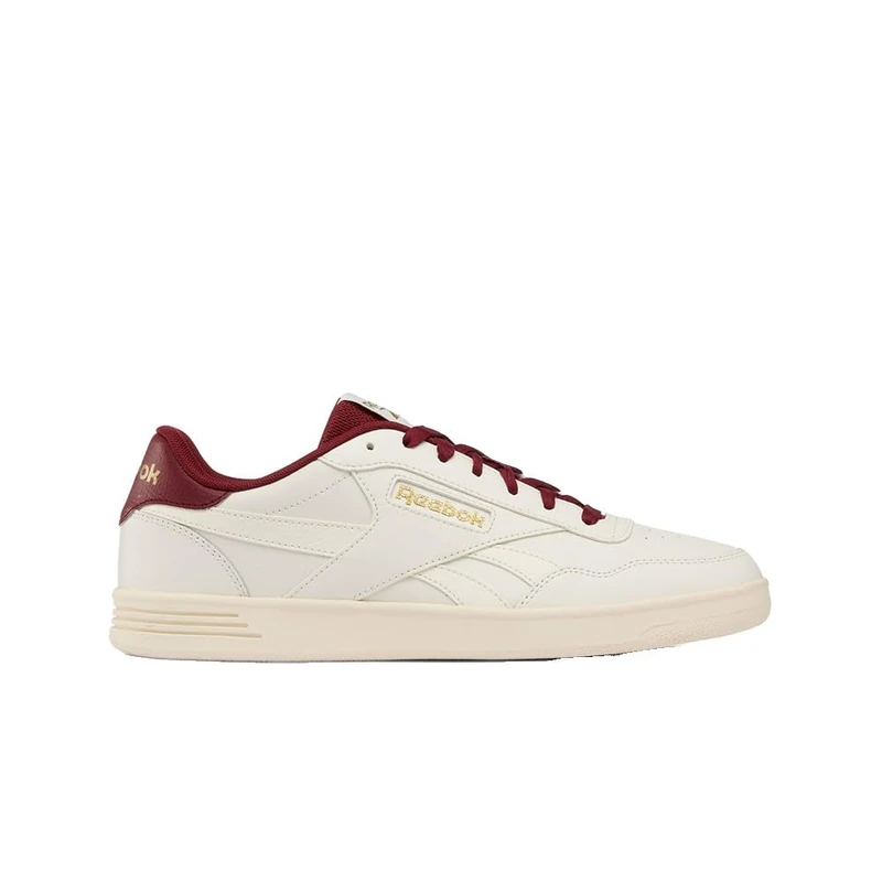 Reebok Unisex Court Advance Trainers, Chalk/Classic Burgundy/Goldmet, 45.5 EU