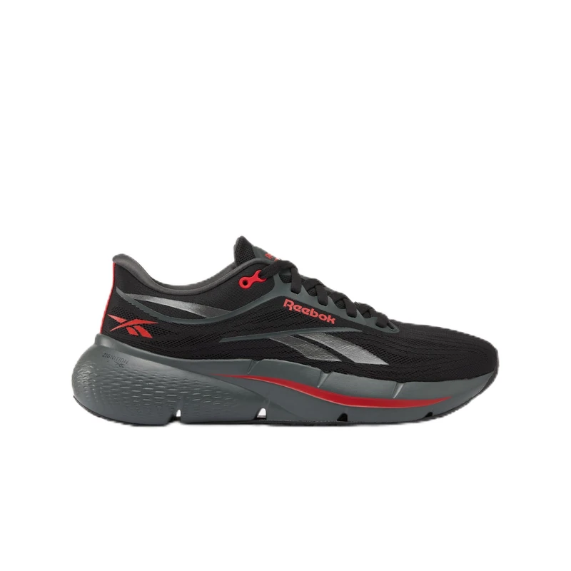 Reebok Men's Zignition Trainers, Black/Red/Black, 44.5 EU