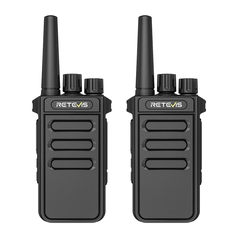 Retevis MateTalk P64 Digital Two Way Radio PMR446 License-Free, Walkie Talkies Long Range Repeater-Compatible, Group Call, VOX, Security, Commercial Radio for Hotels Properties (2 Pack)