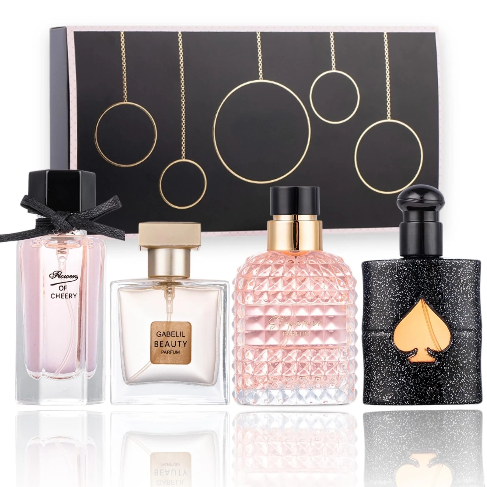 4pcs Womens Perfume Set (25ml*3+30ml), A Fragrance that Lasts for a Whole day, It is an Ideal Choice for Giving Gifts to Women
