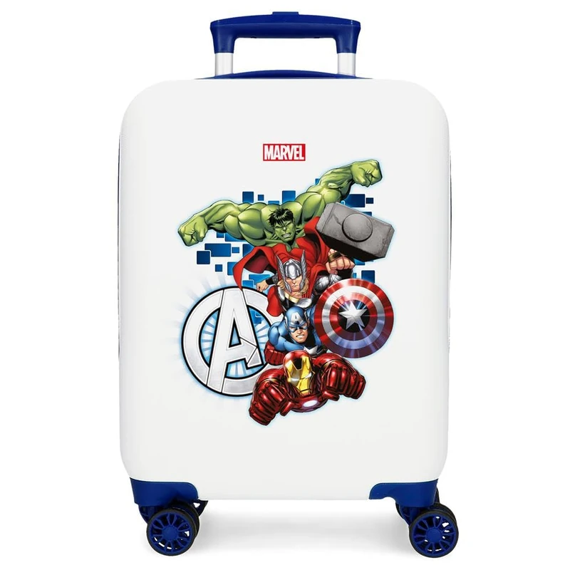 Joumma Marvel Avengers Attack Cabin Suitcase White 33 x 50 x 20 cm Rigid 2 kg Combination Lock Side ABS 2 kg 28.4L Hand Luggage