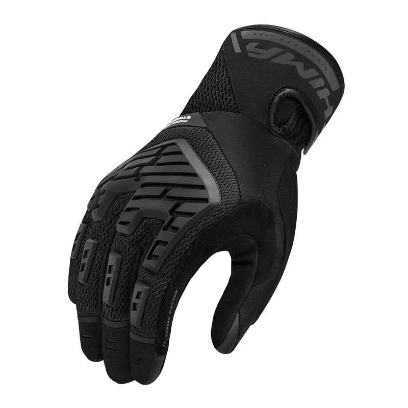 SHIMA STREAM Motorbike Gloves Women Textile Short Summer Biker Armoured Protectors Motorcycle Perforated Ventilated Touchscreen Motorsport Glove Lightweight Motocross (Womens, Black, XS)