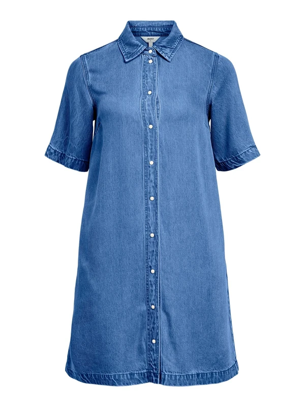 Object Mini Dress Denim Medium Blue Denim, M