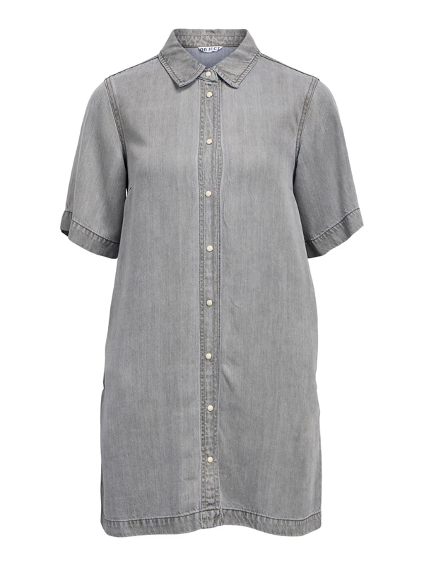 Object Mini Dress Denim Light Grey Denim, XS