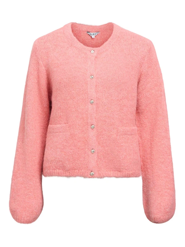 Object Women's Re Objsaggia King L/S Knit Cardigan Noos, Lantana, XS