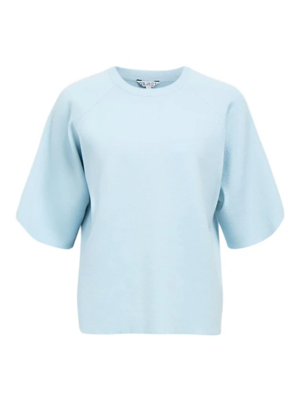 Object Knit Pullover Objreynard Noos 2/4 Knitted Jumper, Winter Sky, S, Women's