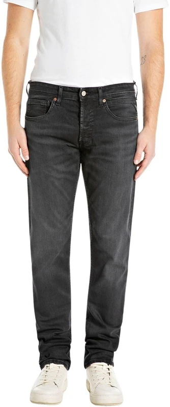 Replay Men's Jeans, 099 Black Delavé (Black), 34W/30L