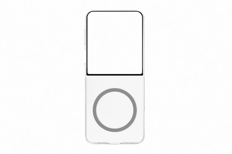 Samsung Clear Magnetic Case Transparent Magnetic Cover Compatible with Magnetic Power Profile Technology for Galaxy Z Flip7