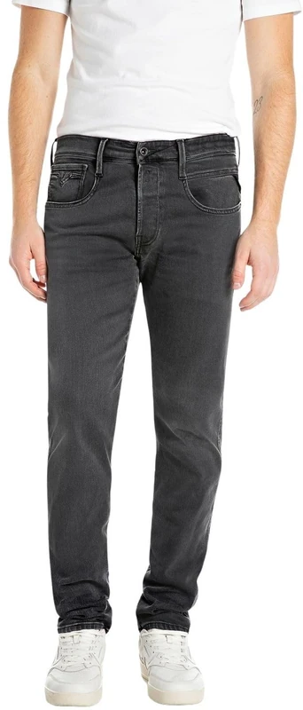 Replay M914y Jeans, Dark Grey (097), 32W / 36L Men's