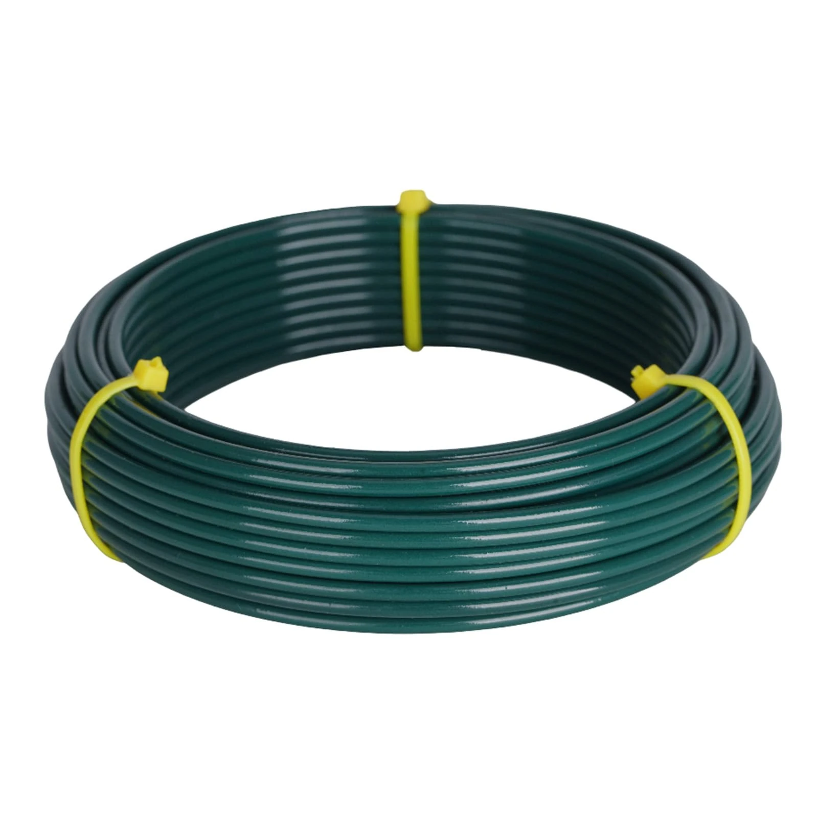 KINGLAKE 15m Green Garden Wire 3mm Plastic Coated Twist Plant Training Wire for Climbing Plants Support Fence Trellis
