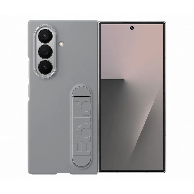 Samsung Galaxy Official Silicone Case with Stand for Galaxy Z Fold7 in Grey