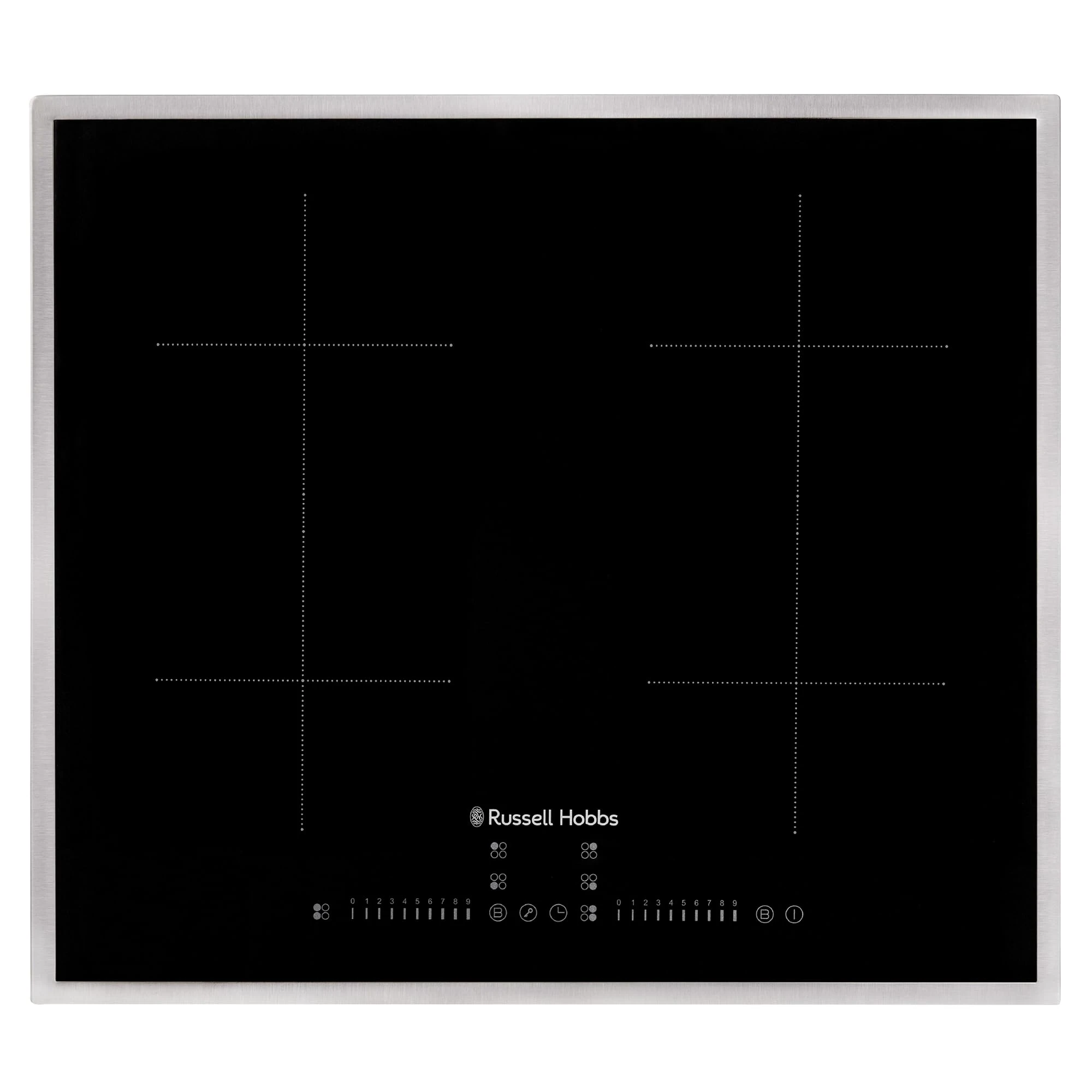 Russell Hobbs RH60IH2B414B 60cm Induction Hob with Dual Flex Bridge & Frame in Black