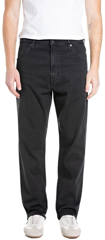 Replay Men's M1052 Jeans, 098 Black, 33 W/32 L