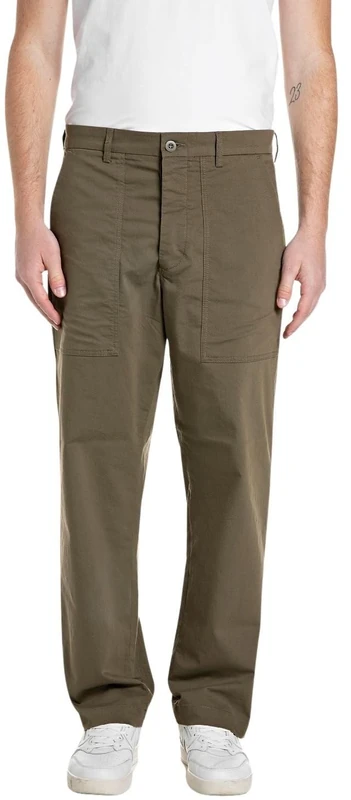 Replay Men's M9058 Dress Pants, 949 Mud, 33 W/32 L - Image 1