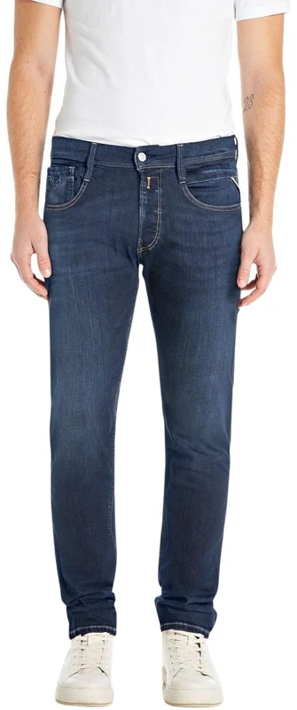 Replay Men's M914y Jeans, 007 Dark Blue, 34 W/30 L
