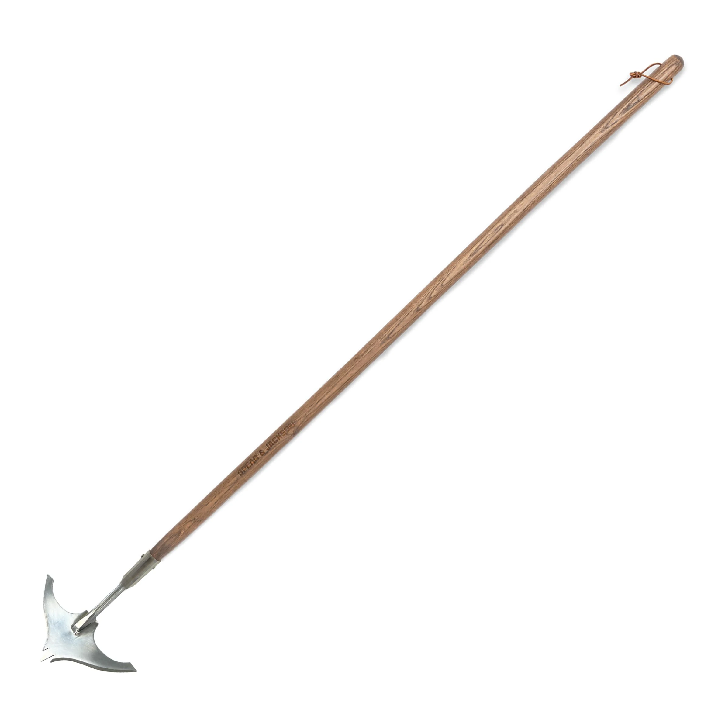 Spear & Jackson 4582LWH Long Handle Wing Hoe – Stainless Steel Precision Weeder for Tight Spaces, Patios & Gravel, Ideal for Cutting Weed Roots Without Damaging Membranes, Brown