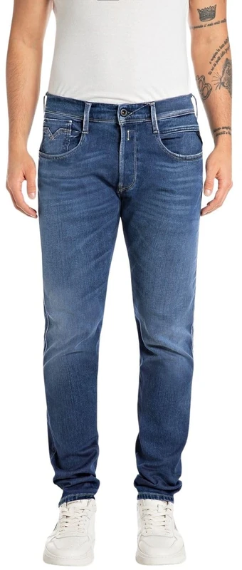 Replay Men's M914y Jeans, 007 Dark Blue, 38 W/32 L