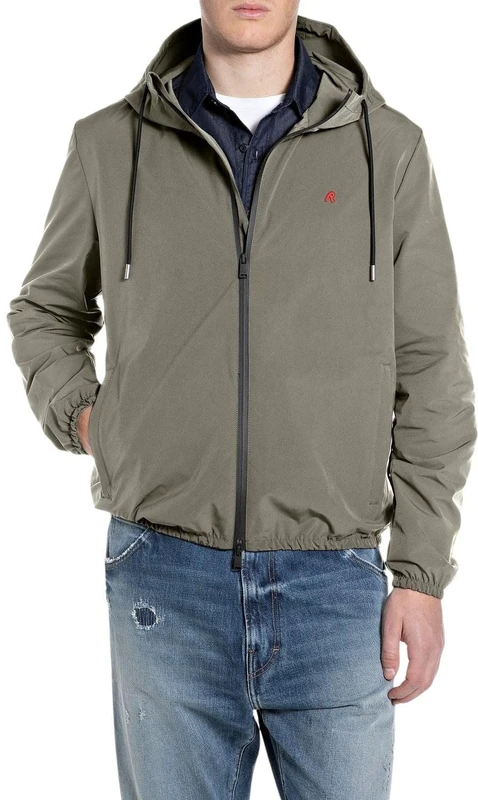 Replay Men's Jacket, 103 Light Military (Green), M