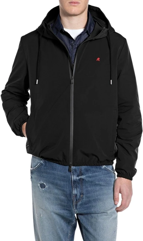 Replay Men's Jacket, 098 Black, XL