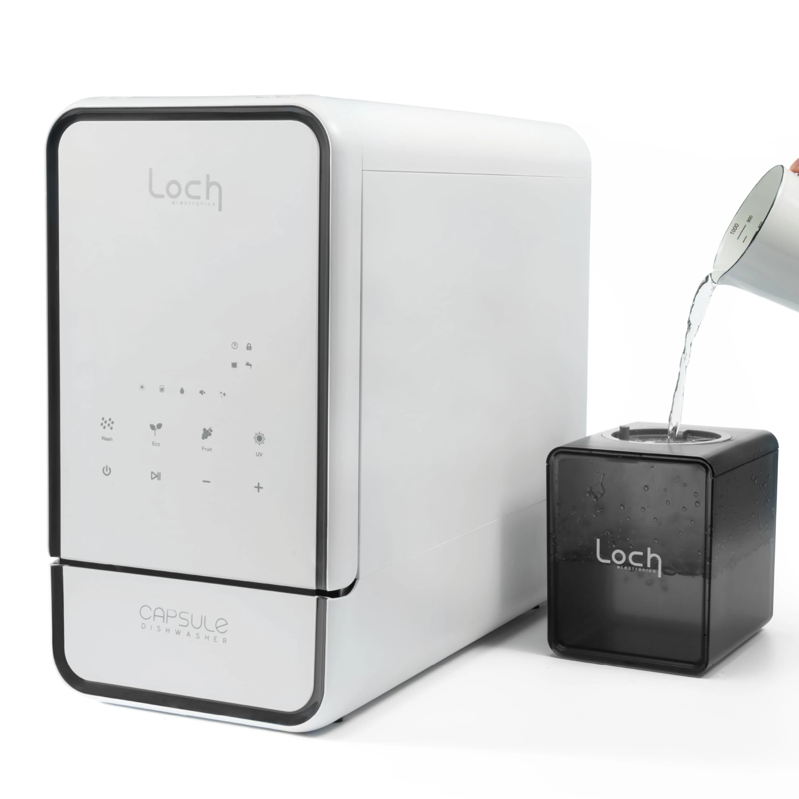 Table Top Dishwasher Capsule - Compact Dishwasher - 10 Programmes, UV Sanitation, Touch Control, Auto-drying, Baby Care & Fruit Wash, No Plumbing Required - Perfect for Small Apartments, Offices, RVs.