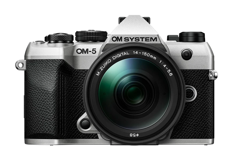 OM SYSTEM OM-5 Mark II MFT Camera incl. lens M.Zuiko Digital ED 14-150mm II, 20 MP Live MOS Sensor, 5-Axis Image Stabilisation, IP53 Weather-proof Sealing, Handheld High Res Shot 50 MP, Silver/Black