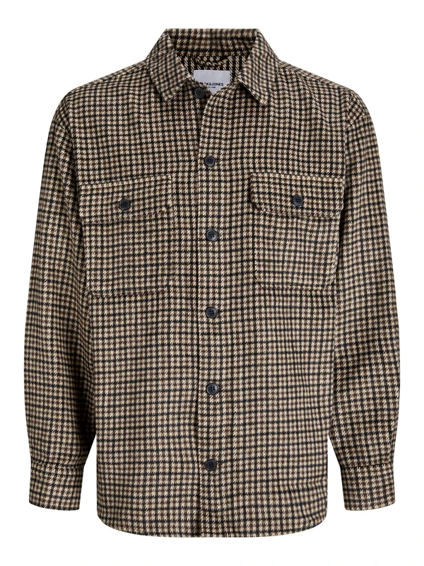 Jack & Jones Jjebradley Ollie Overshirt Ls Noos Pls - Plus Size