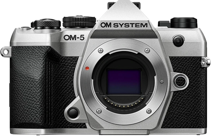 OM SYSTEM OM-5 Mark II MFT Camera, 20 MP Live MOS Sensor, 5-Axis Image Stabilisation, IP53 Weather-proof Sealing, Handheld High Res Shot 50 MP, Silver