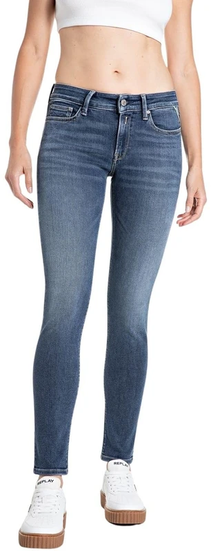 Replay Women's Wh689 Jeans, 009 Medium Blue, 28W x 32L