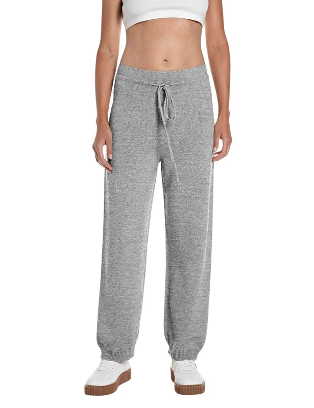 Replay Women's Dk4201 Casual Pants, M03 Grey Melange, XXS