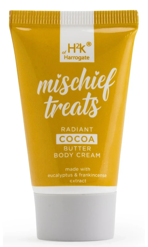 H2K Botanicals Treats 100x30ml Radiant Cocoa Butter Body Cream Eucalyptus & Frankincense Bulk Pack Ideal For Hotels, Guest Rooms, Airbnb & Hospitality Cruelty Free, Vegan | Mini Lotions Multipack - Image 1