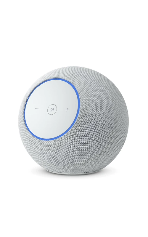 Amazon Echo Studio (newest gen), compact design, immersive spatial audio and Dolby Atmos, Glacier White, with Alexa+ Early Access