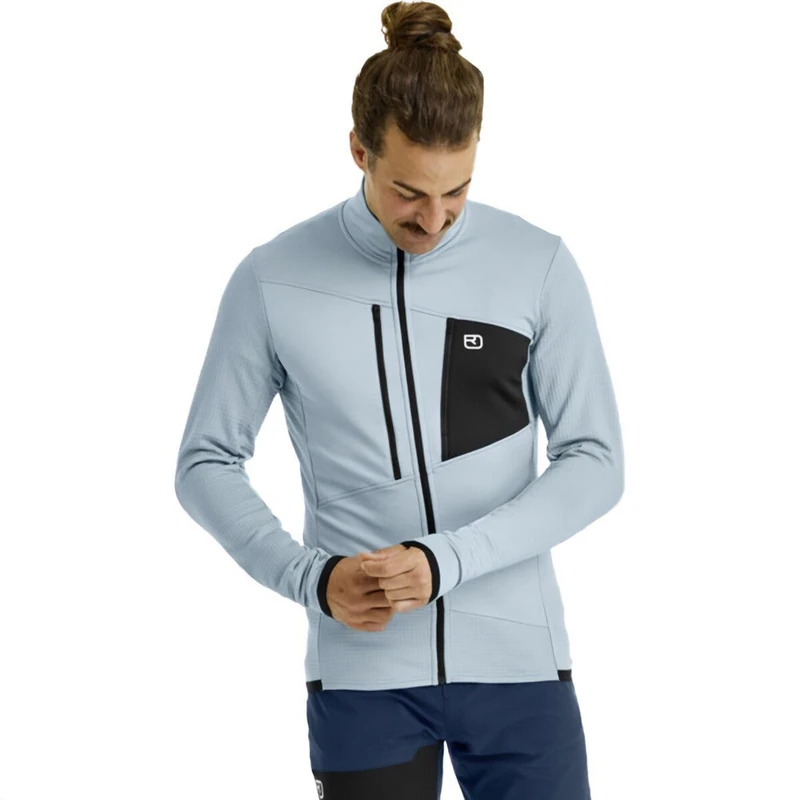 FLEECE GRID JACKET M C: glacier grey S: L