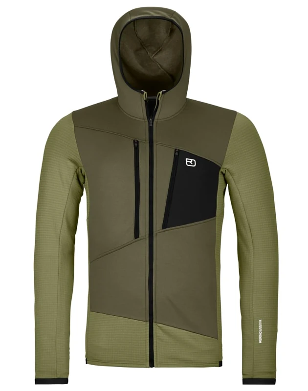 FLEECE GRID HOODY M C: wild herbs S: XL - Image 1