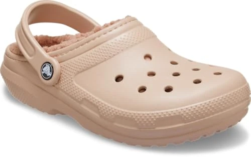 Crocs Unisex Adult, Classic Lined Clog, Pink Caramel, 10 UK Men