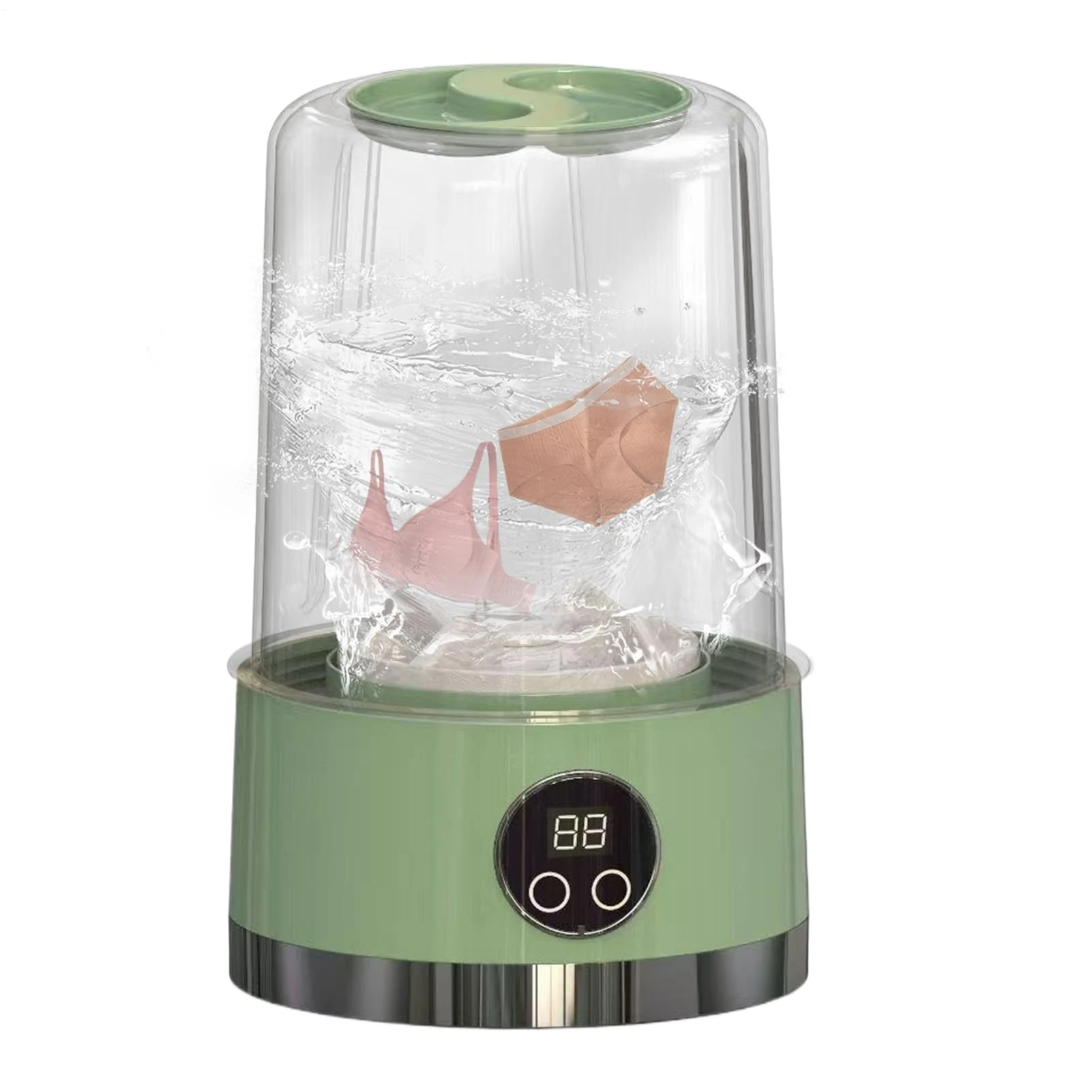 Underwear Washers - portable mini washing machine for underwear and socks, compact electric washer | Small personal laundry washer for voy apartment use