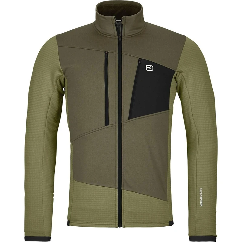 FLEECE GRID JACKET M C: wild herbs S: L