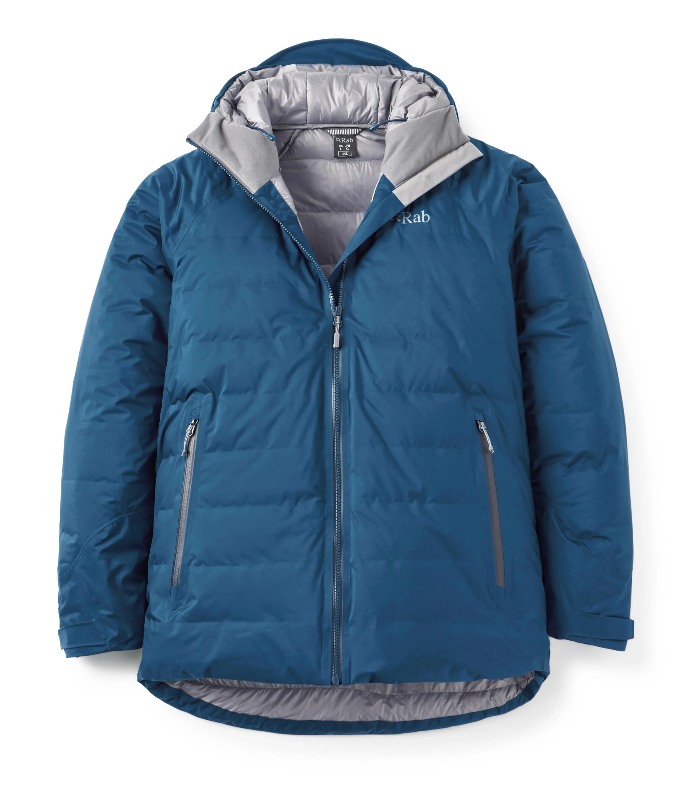 Rab Men's Valiance Down Jacket - Waterproof Windproof Warm Down Coat for Climbing & Mountaineering - Tempest Blue - Small