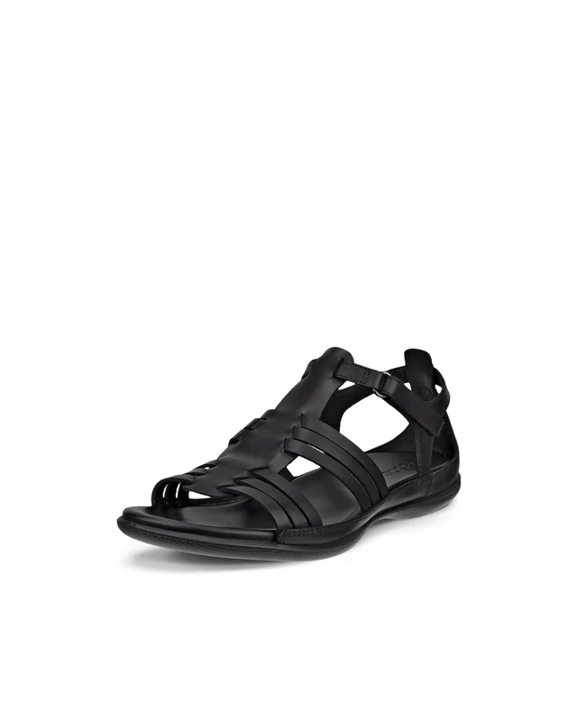ECCO Women's FLASH Roman Sandal, Black, 9.5