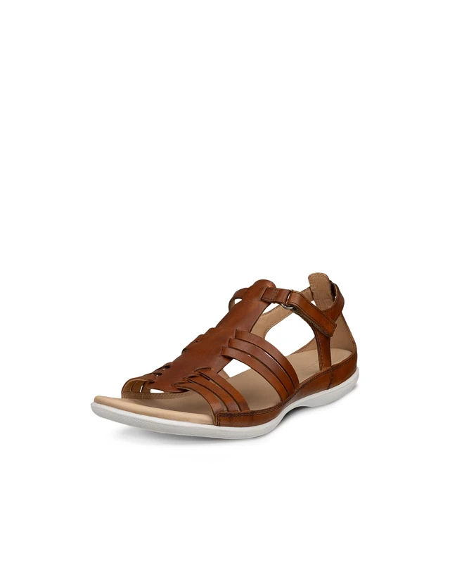 ECCO Women's FLASH Roman Sandal, Saddle, 7.5