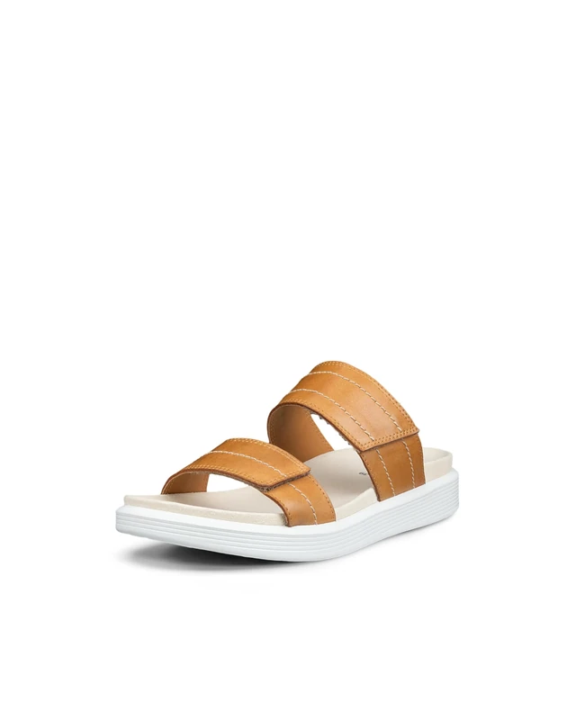 ECCO Women's SOFT SANDAL Slide, Lion/Lion, 7