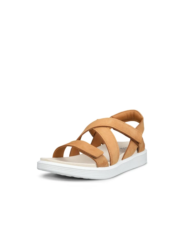 ECCO Women's SOFT SANDAL Cross Strap, Lion, 8.5