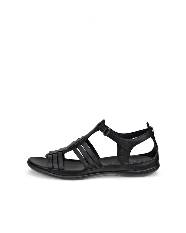 ECCO Women's FLASH Roman Sandal, Black, 5.5