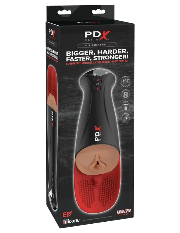 PDX Elite Fuck-O-Matic Pro XL Masturbator, Brown, 34.9 cm