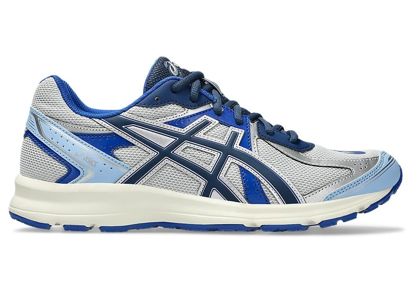 Asics Jog 100s Men's Trainers, Cloud Grey Independence Blue, 7 UK