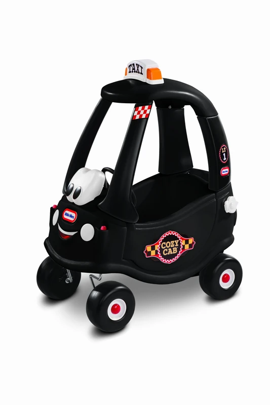 little tikes Black Cab Cozy Coupe Car - Ride-On with Real Working Horn, Clicking Ignition Switch, & Fuel Cap, 92 cm x 72 cm x 43.99 cm - Image 1