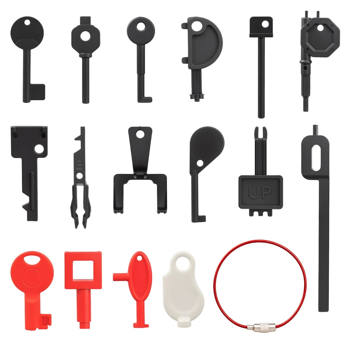 Call Point Tets Keys 16 Pcs Set, Mellbree Fire Alarm Engineers Call Point Key Kit