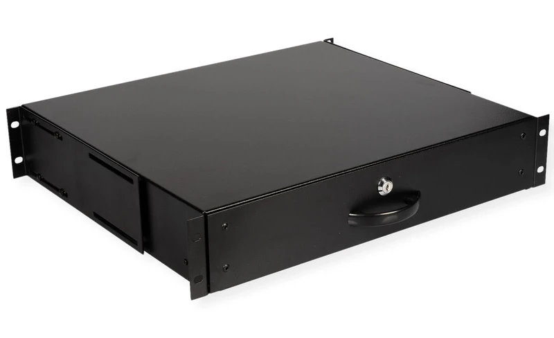 ROLINE Keyboard Tray 19 Inch, 2 HE, 400 T, with Closure, Black