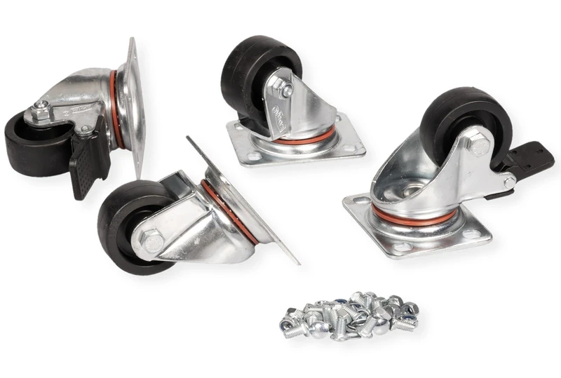 ROLINE 250kg Swivel Casters for Server Cabinets and Networking