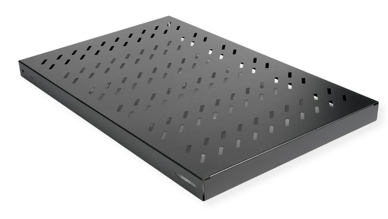 Roline Shelf 19 Inches, 1 U, Adjustable, 700 T, 50 kg, Black