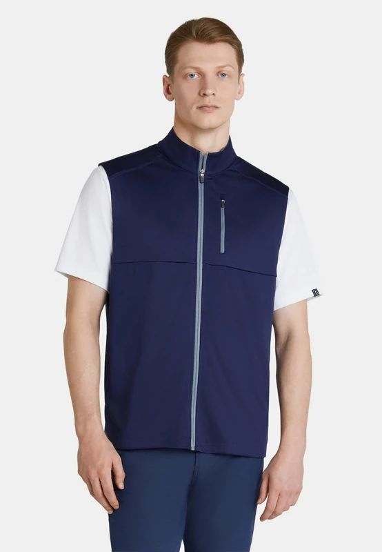 PGA TOUR Mens LIGHTWEIGHT WATER REPELLANT VEST, Peacoat, S EU